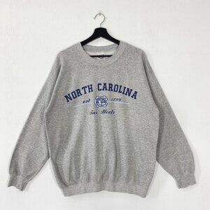 University North North North Carolina shirt sweatshirt tar heels grey '95